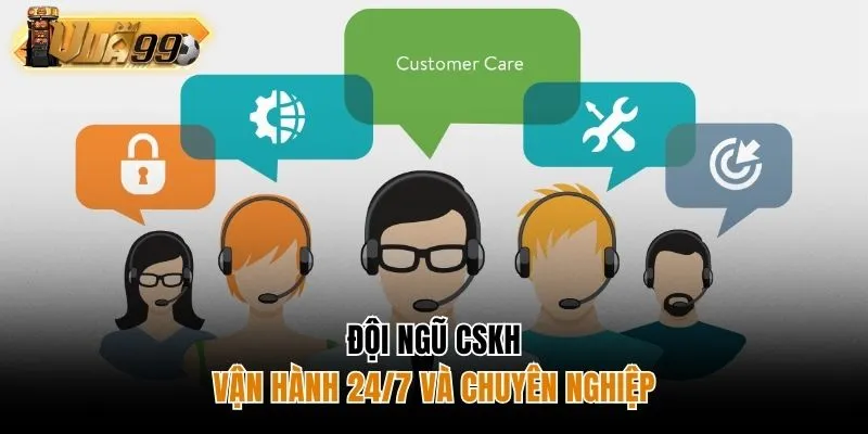 Đội ngũ CSKH vận hành 24/7 và chuyên nghiệp